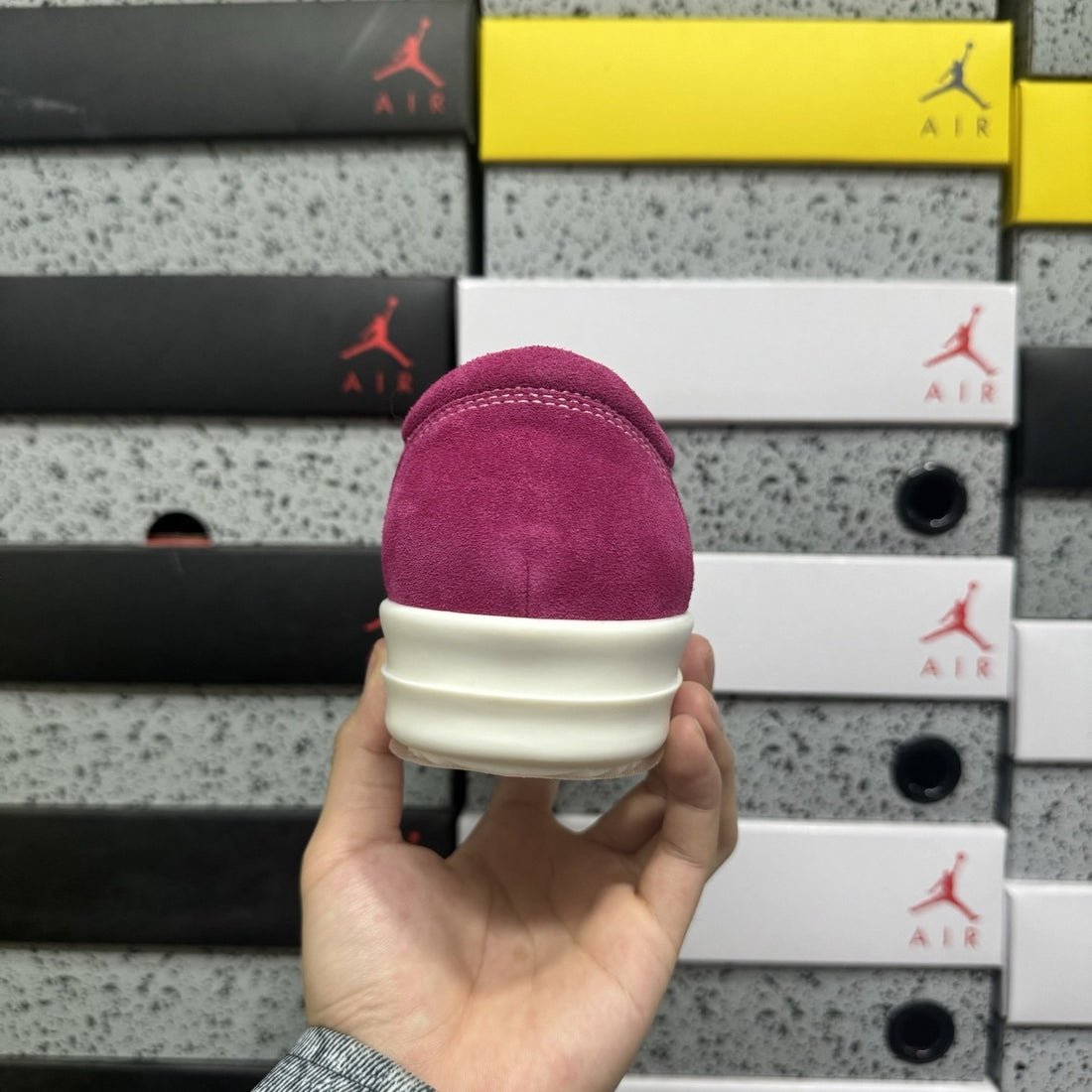Rick Owens Vintage Low Fuchsia Suede