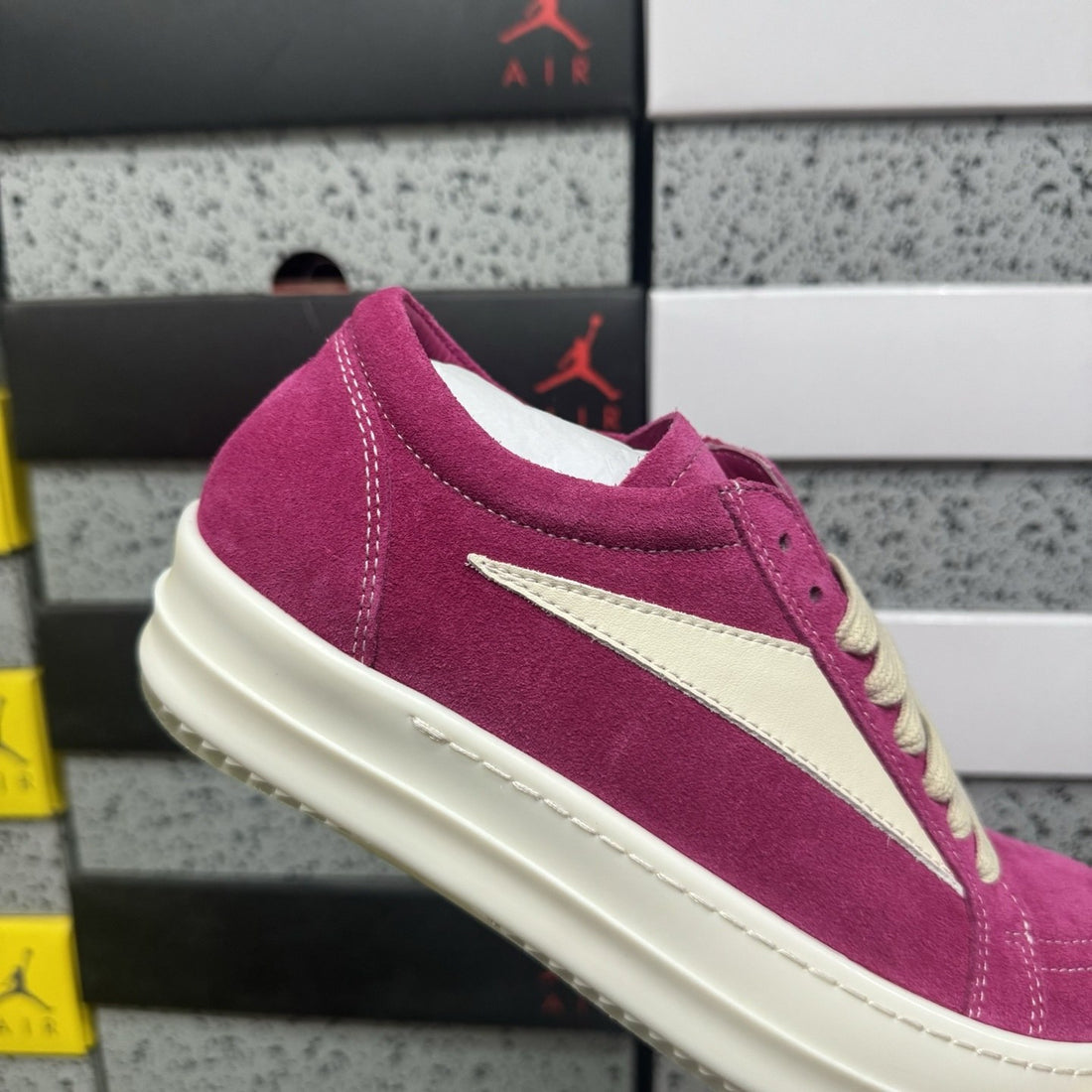 Rick Owens Vintage Low Fuchsia Suede