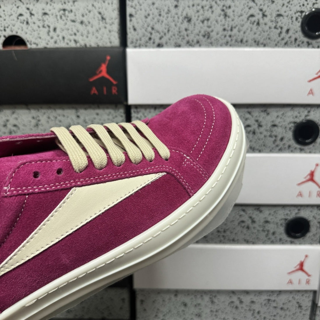 Rick Owens Vintage Low Fuchsia Suede