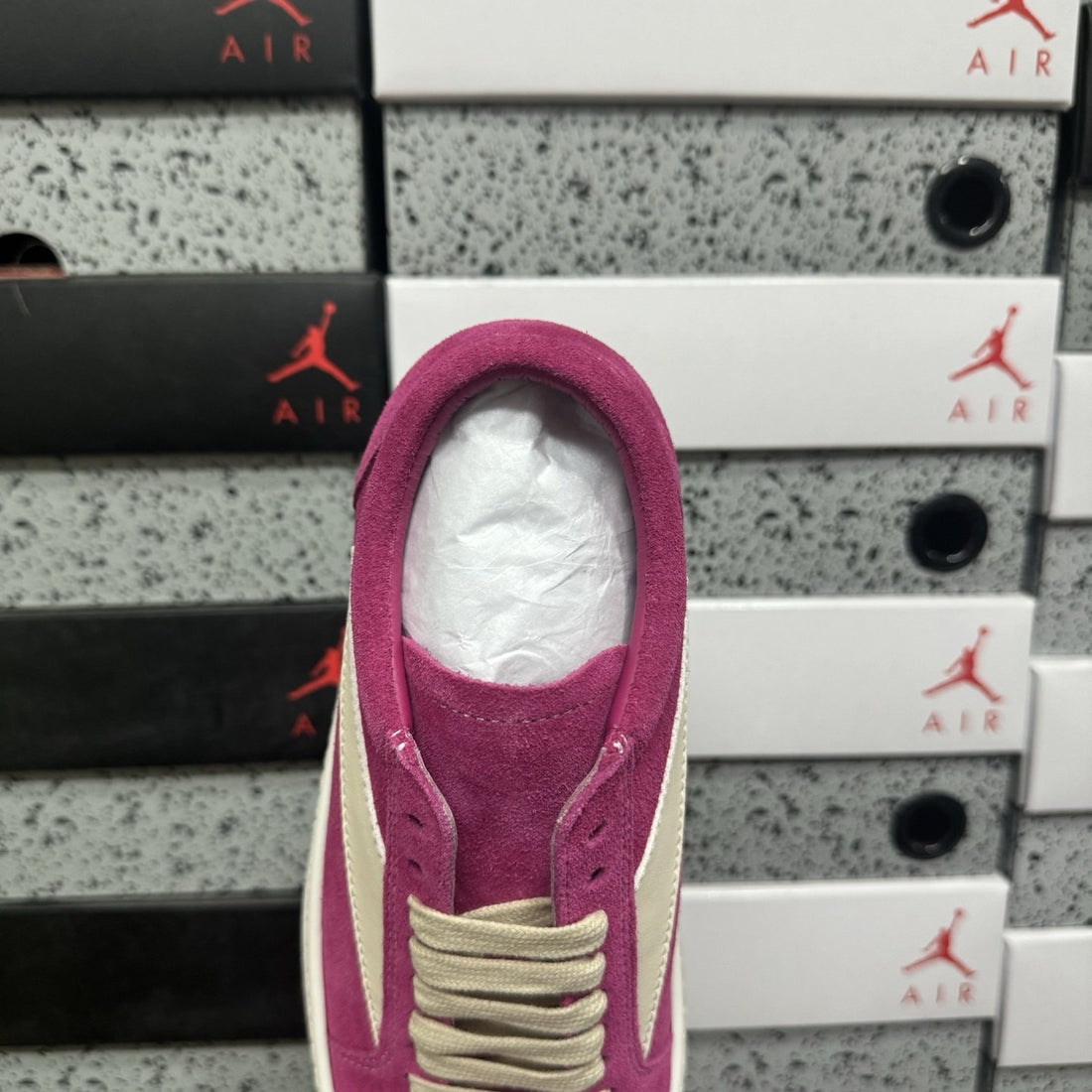 Rick Owens Vintage Low Fuchsia Suede