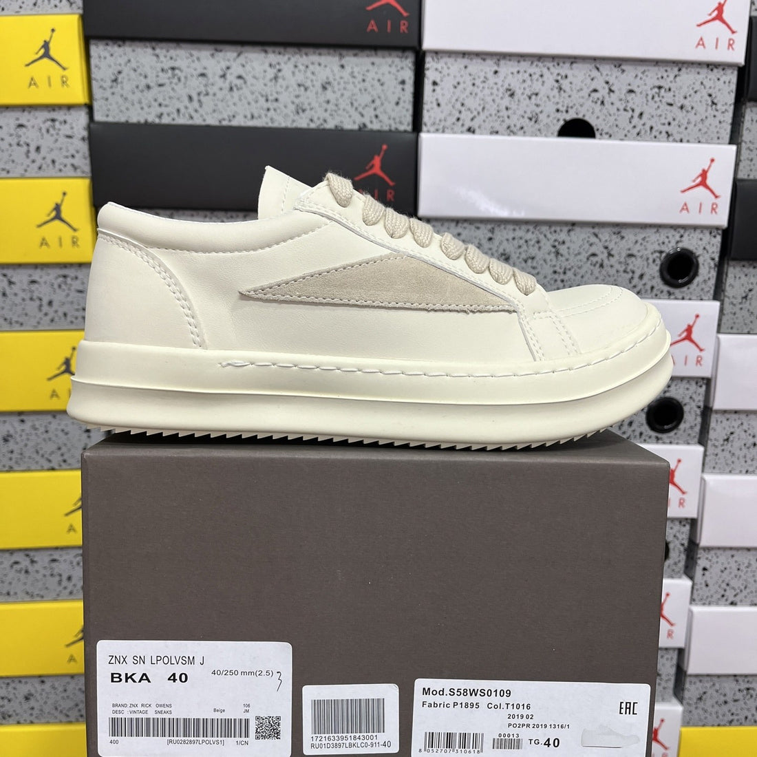 Rick Owens Vintage Low Milk Canvas