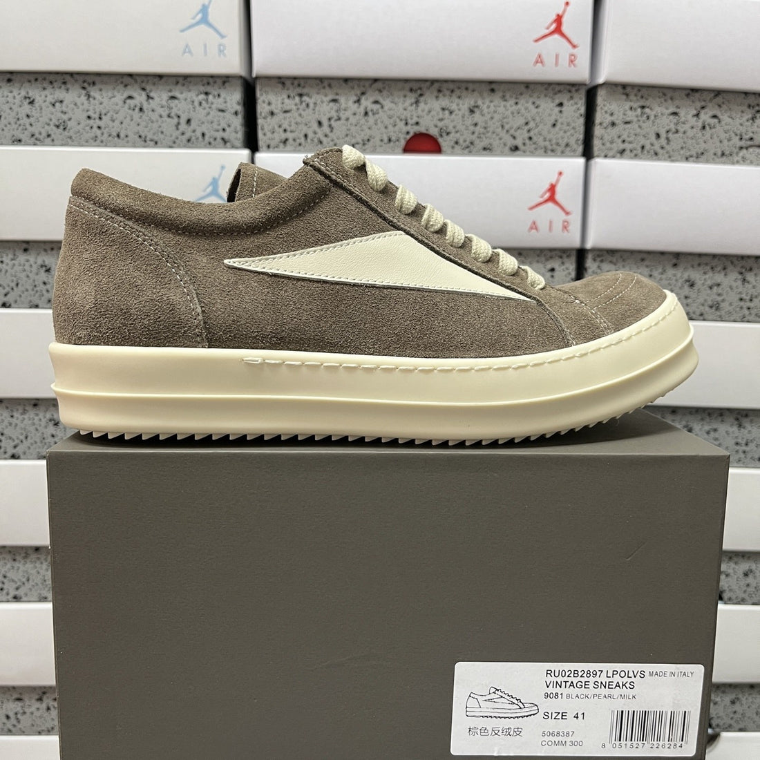 Rick Owens Vintage Low Mocha Suede