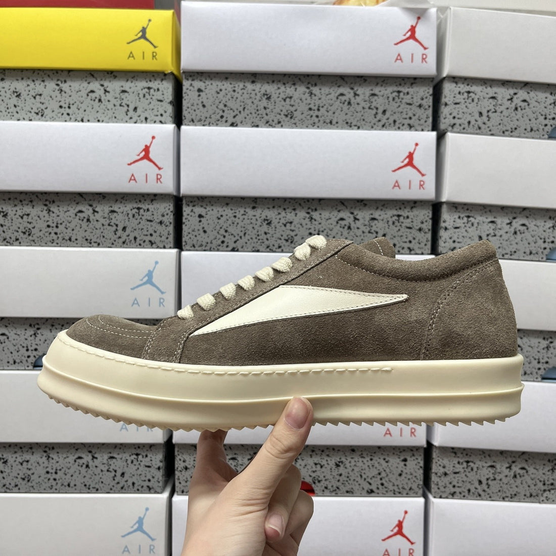 Rick Owens Vintage Low Mocha Suede