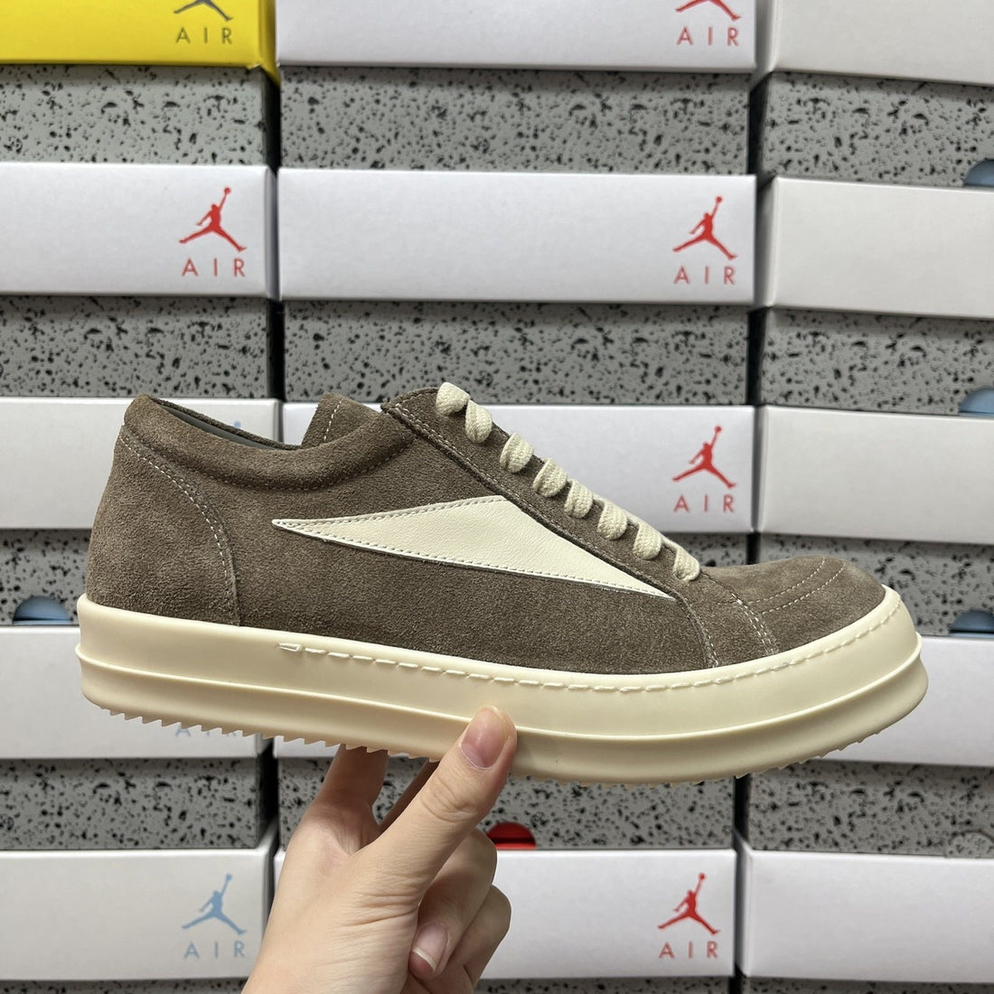 Rick Owens Vintage Low Mocha Suede