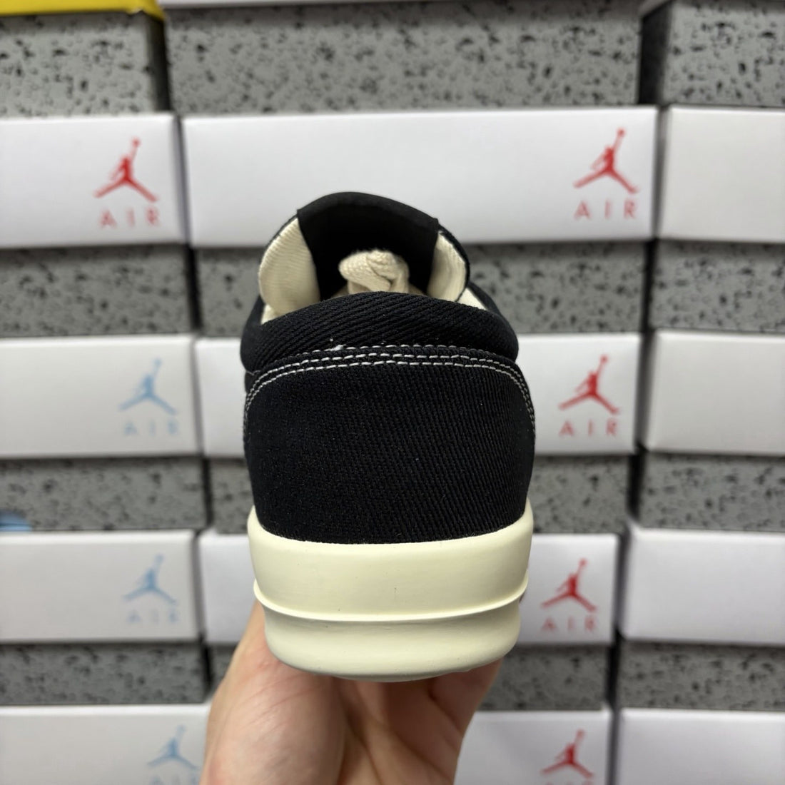 Rick Owens Vintage Low Navy Canvas