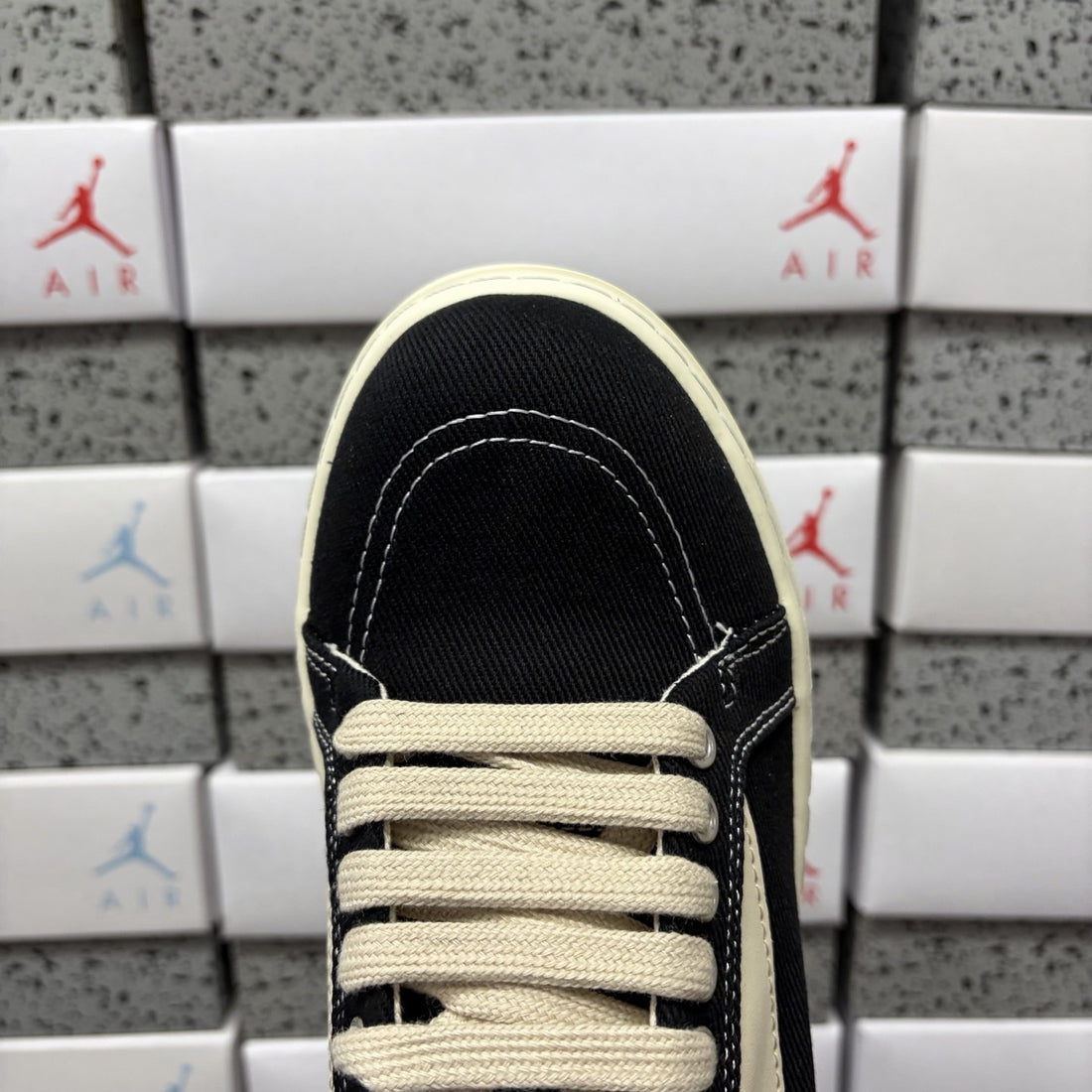 Rick Owens Vintage Low Navy Canvas