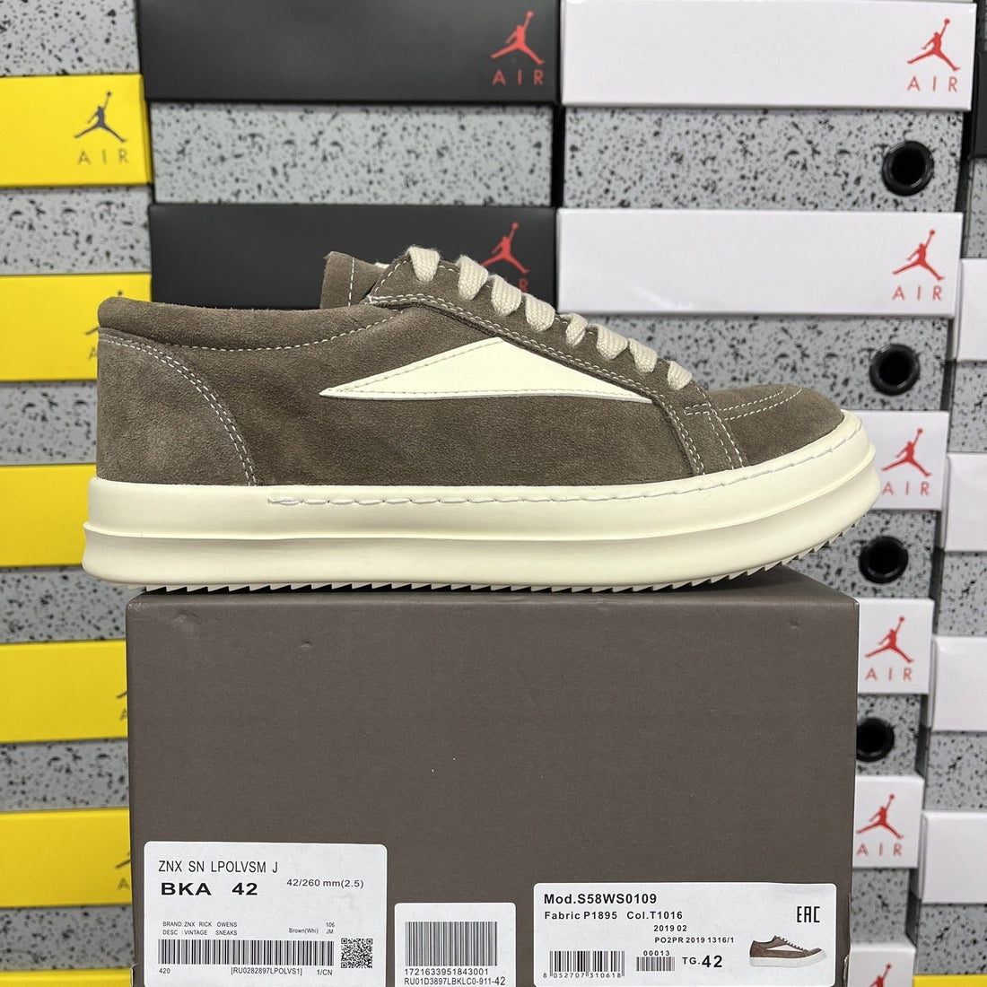 Rick Owens Vintage Low Olive Suede