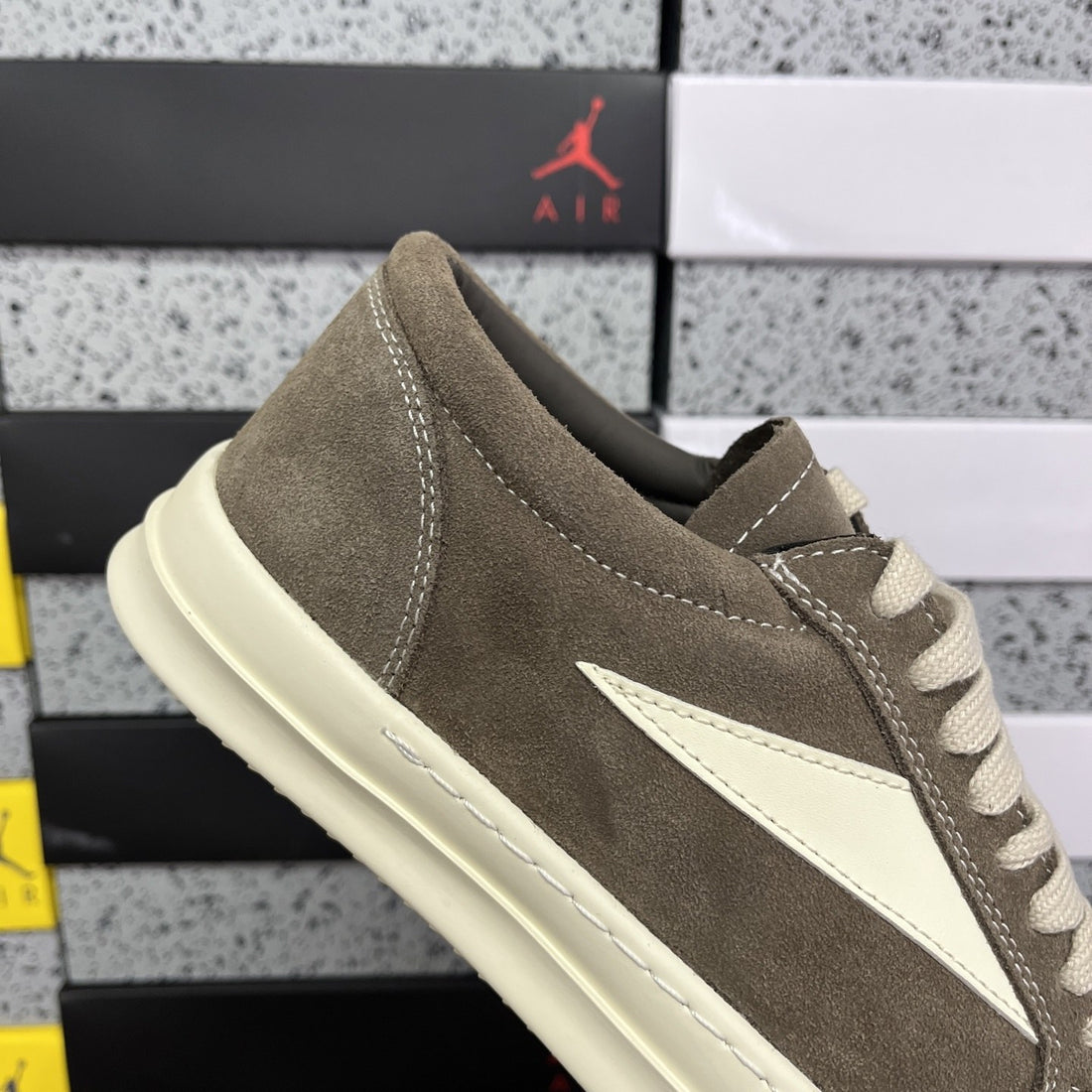 Rick Owens Vintage Low Olive Suede