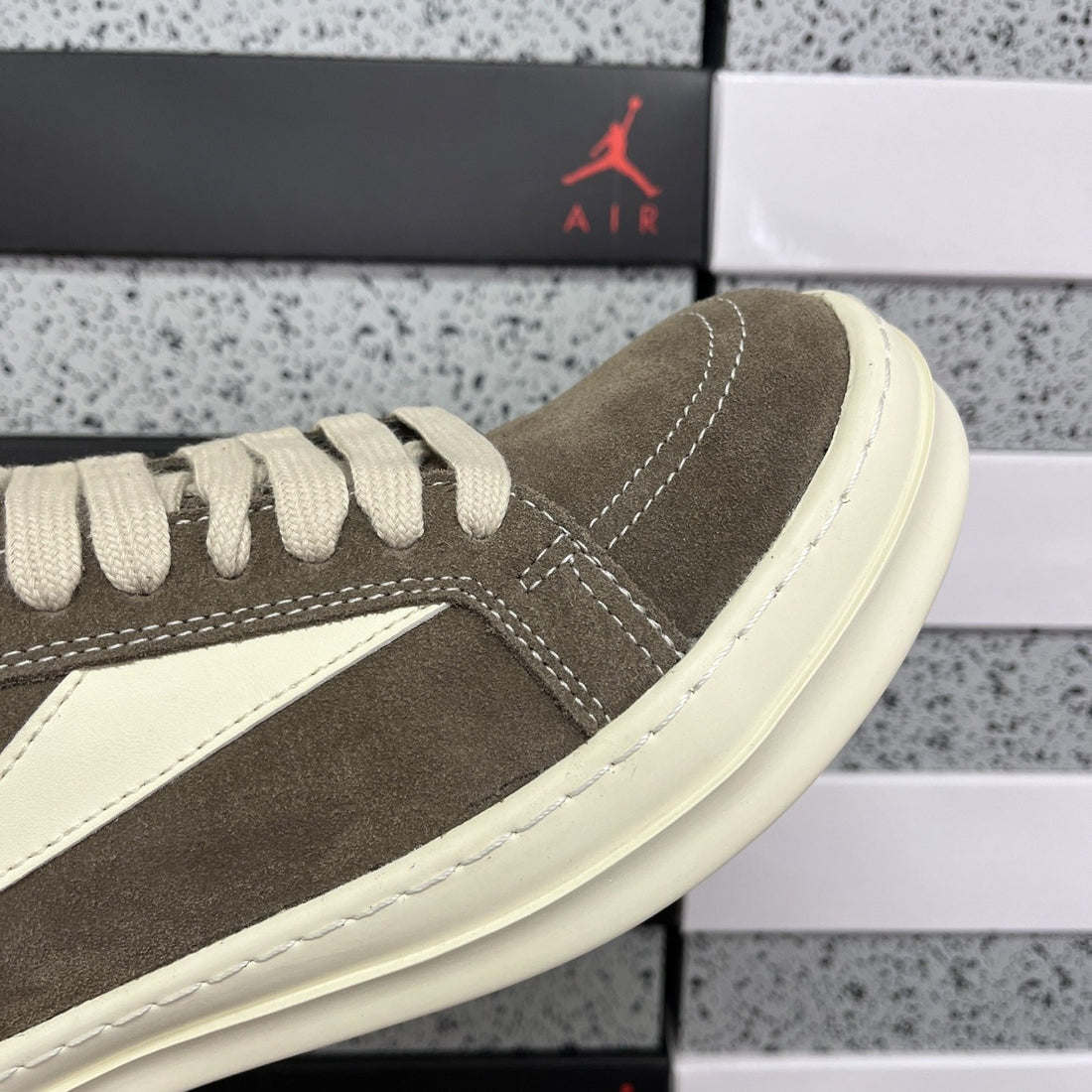 Rick Owens Vintage Low Olive Suede