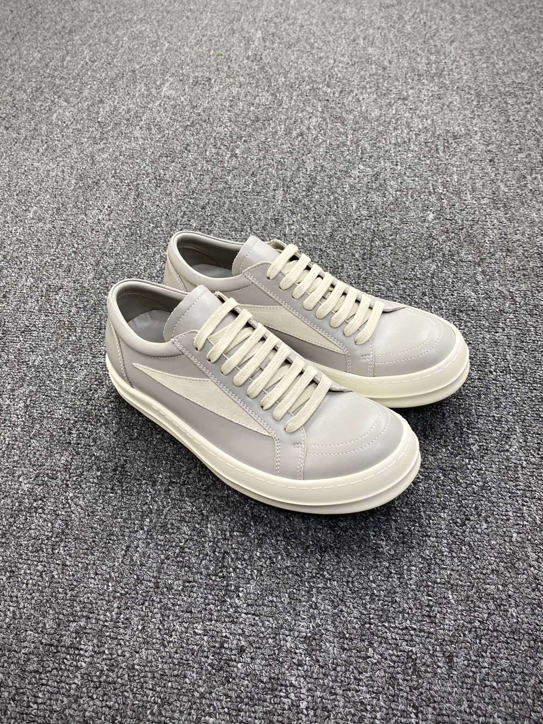 Rick Owens Vintage Low Pearl Grey Suede