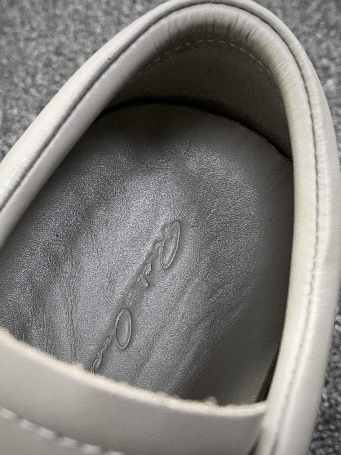 Rick Owens Vintage Low Pearl Grey Suede