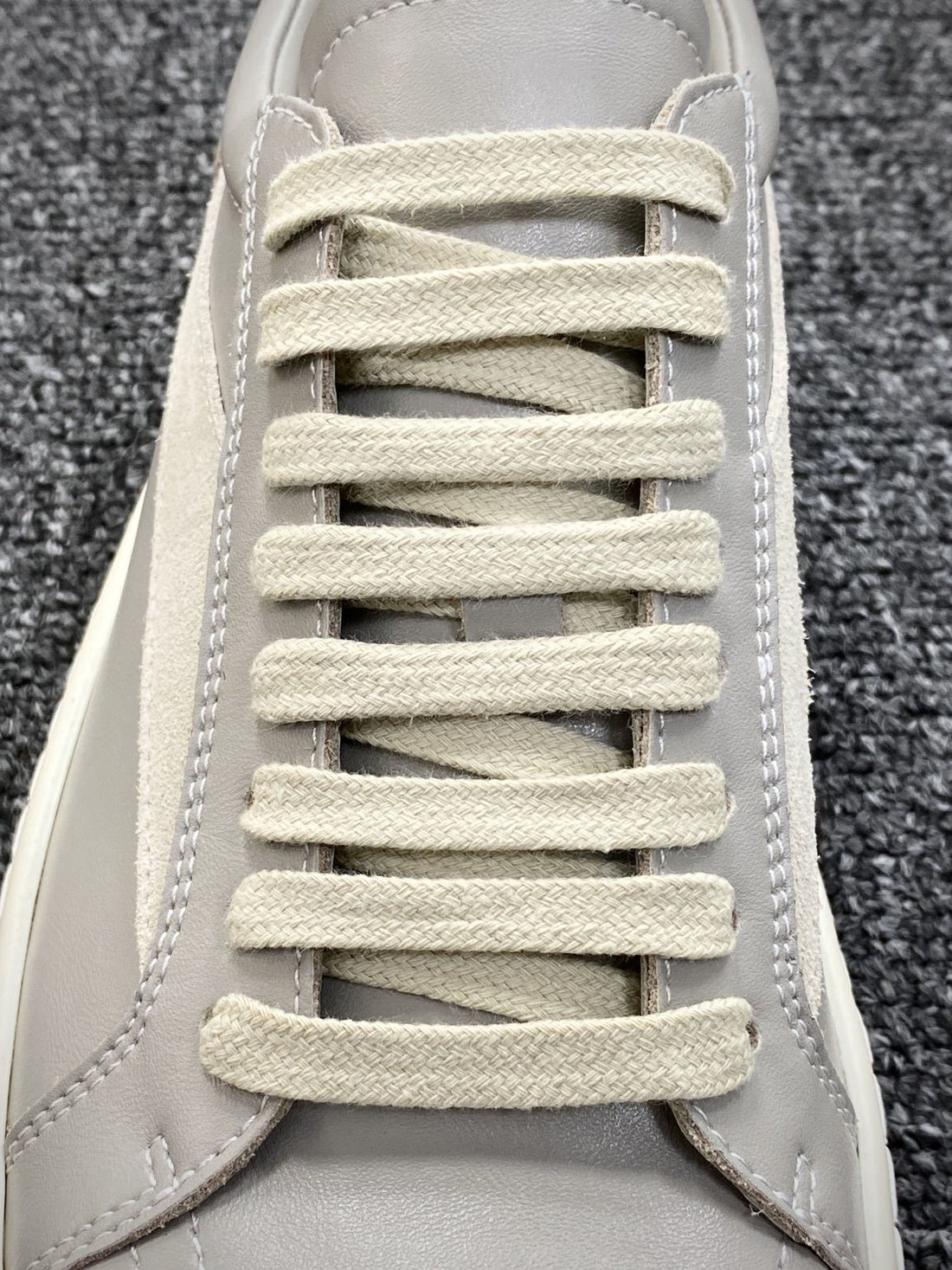 Rick Owens Vintage Low Pearl Grey Suede
