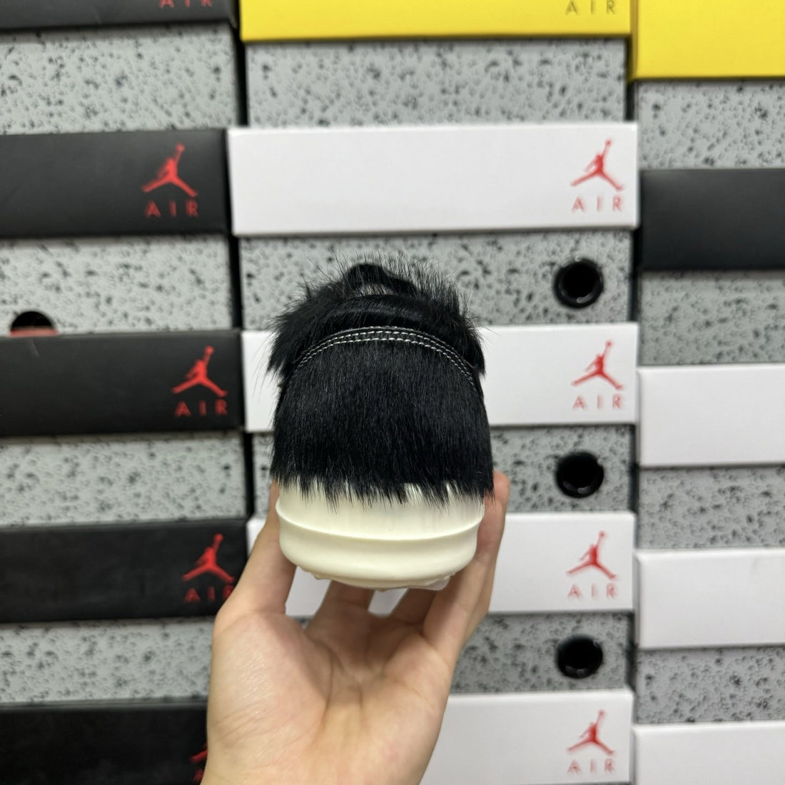 Rick Owens Vintage Low Pony Hair Black