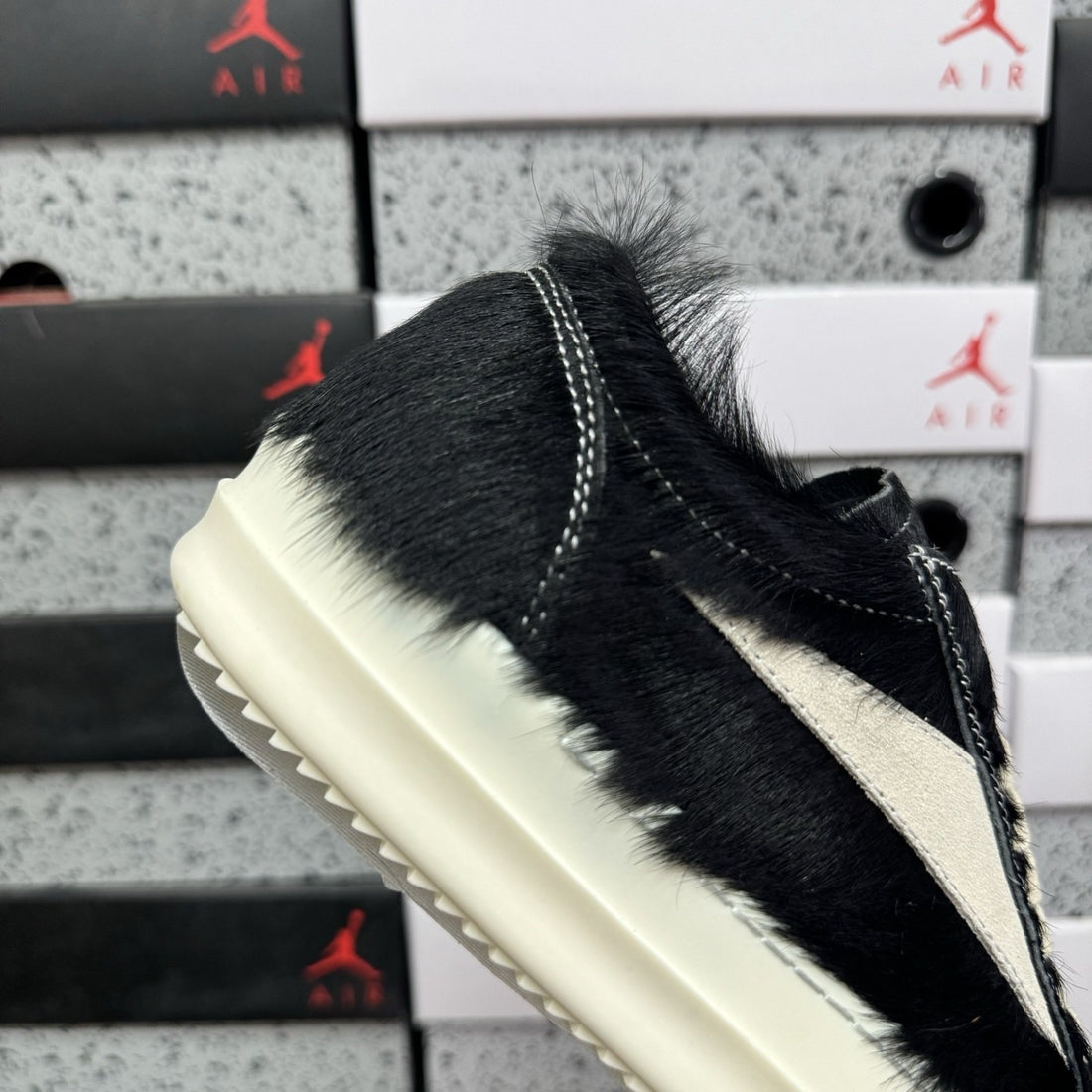 Rick Owens Vintage Low Pony Hair Black