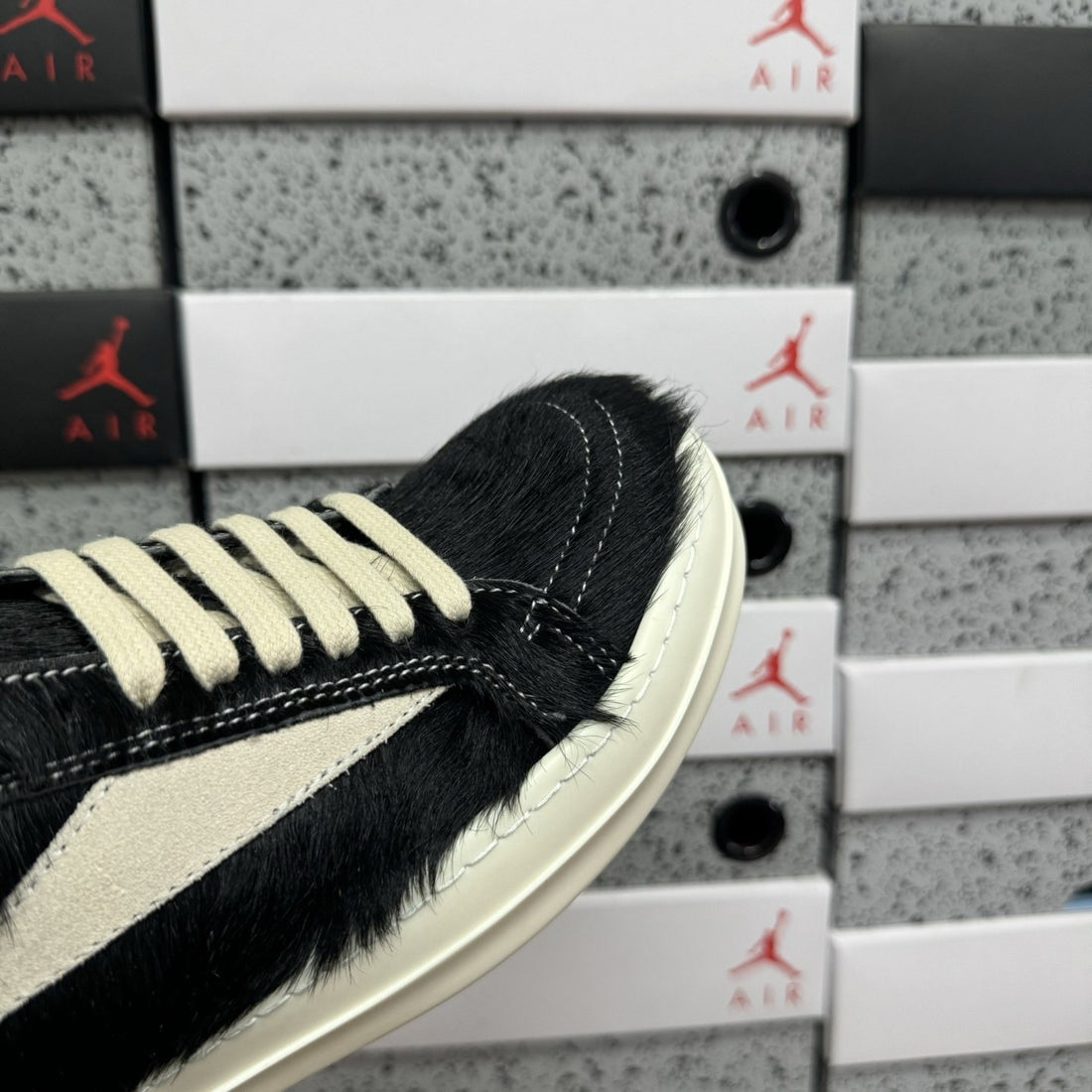 Rick Owens Vintage Low Pony Hair Black