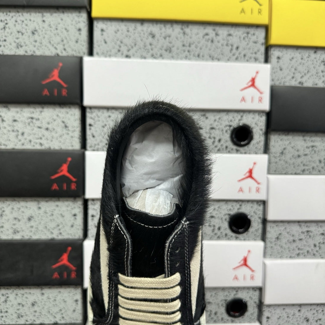 Rick Owens Vintage Low Pony Hair Black