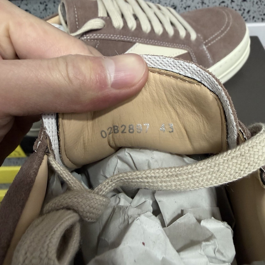 Rick Owens Vintage Low Rose Suede