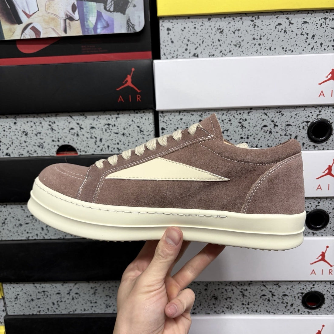 Rick Owens Vintage Low Rose Suede