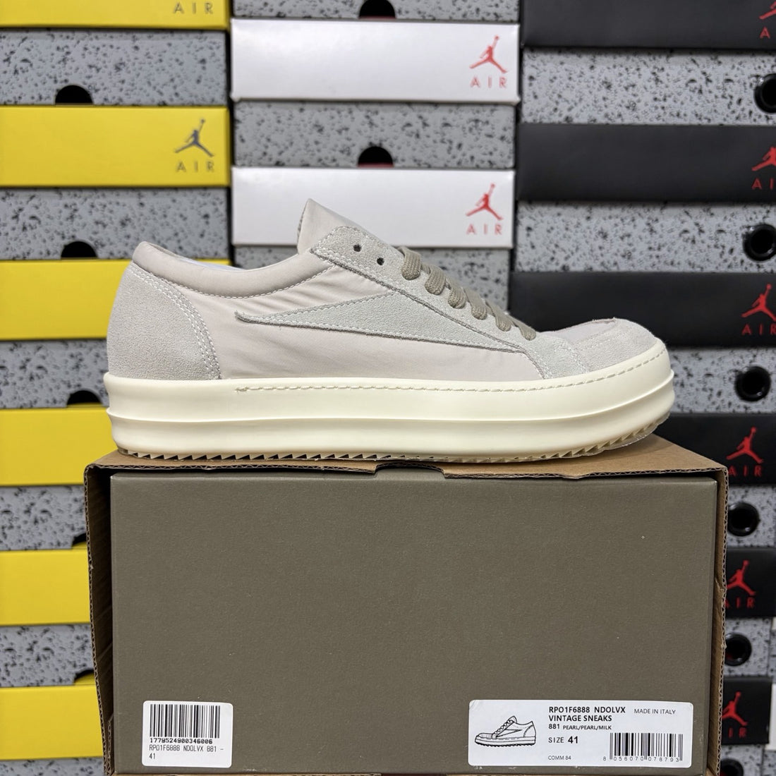 Rick Owens Vintage Low Silk Oyster