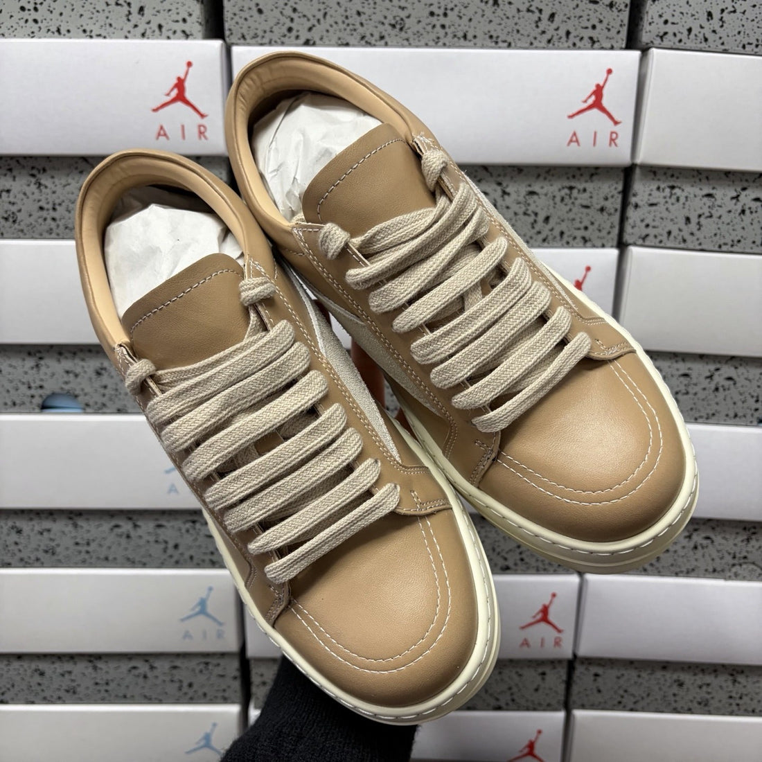 Rick Owens Vintage Low Tan Leather