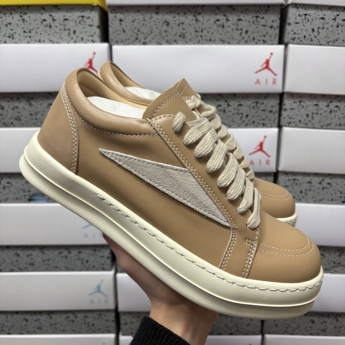 Rick Owens Vintage Low Tan Leather