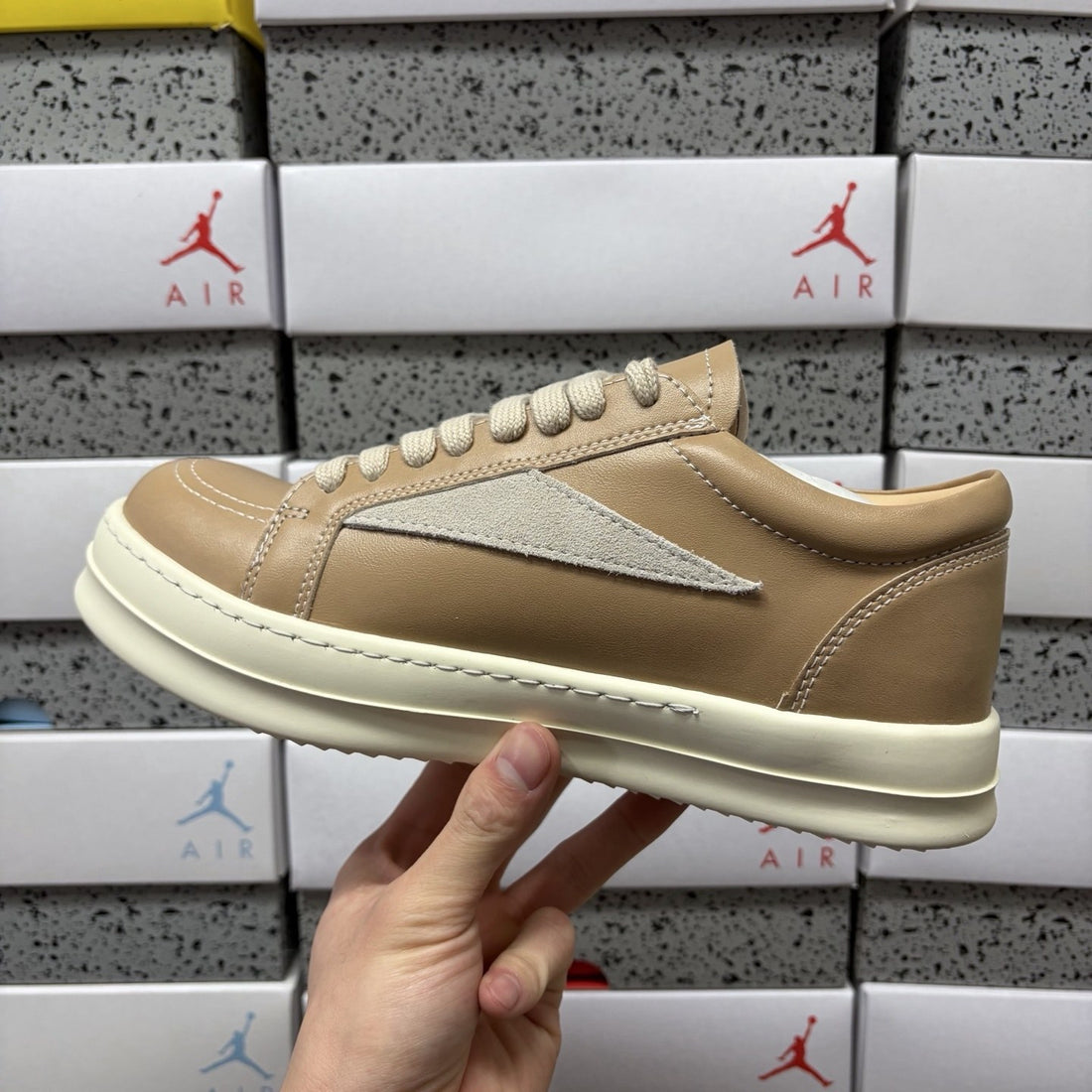 Rick Owens Vintage Low Tan Leather