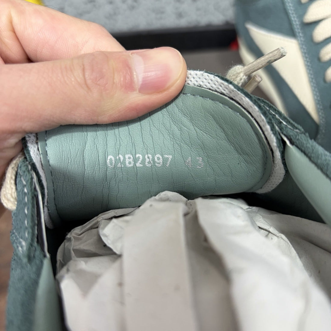 Rick Owens Vintage Low Teal Suede