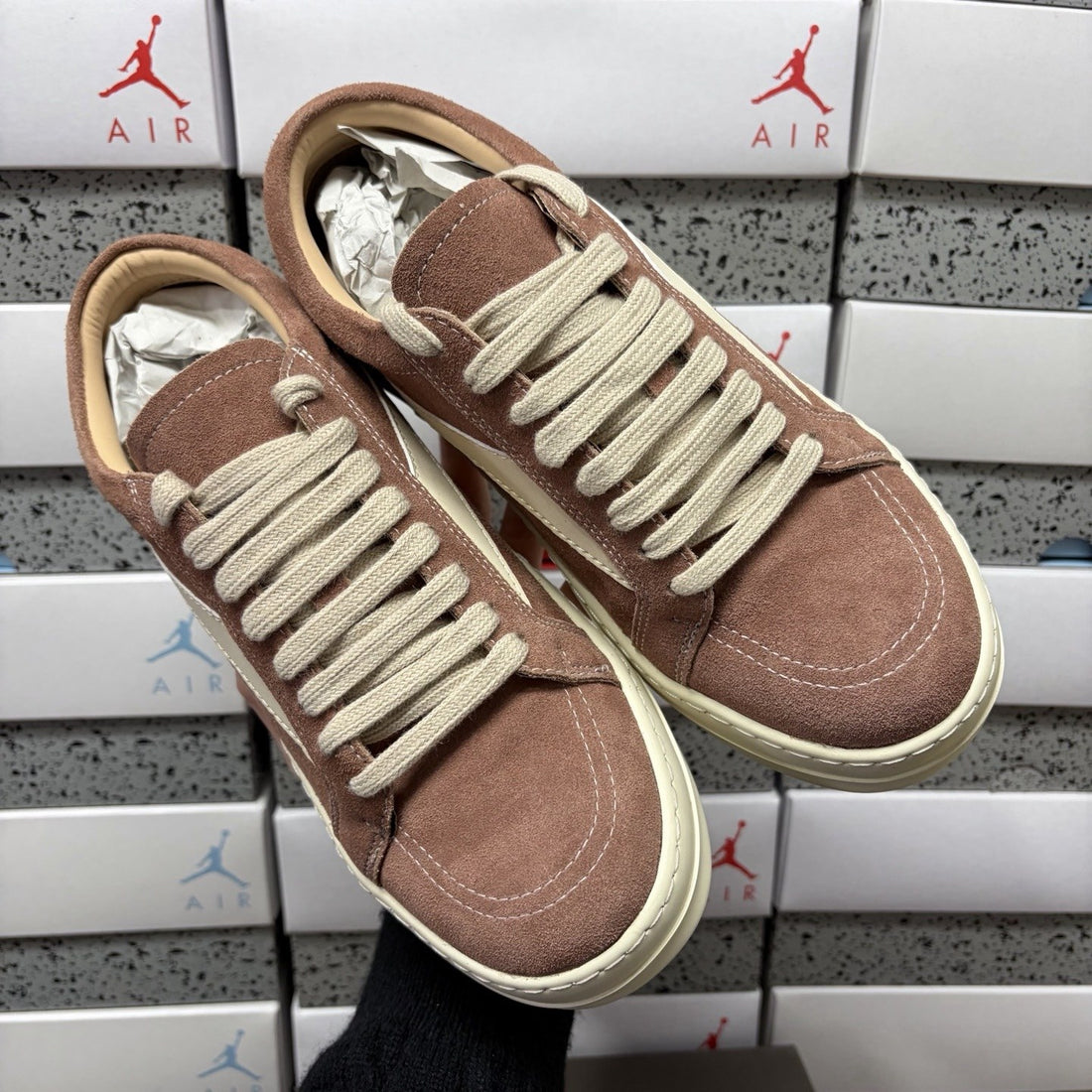 Rick Owens Vintage Low Terracotta Suede