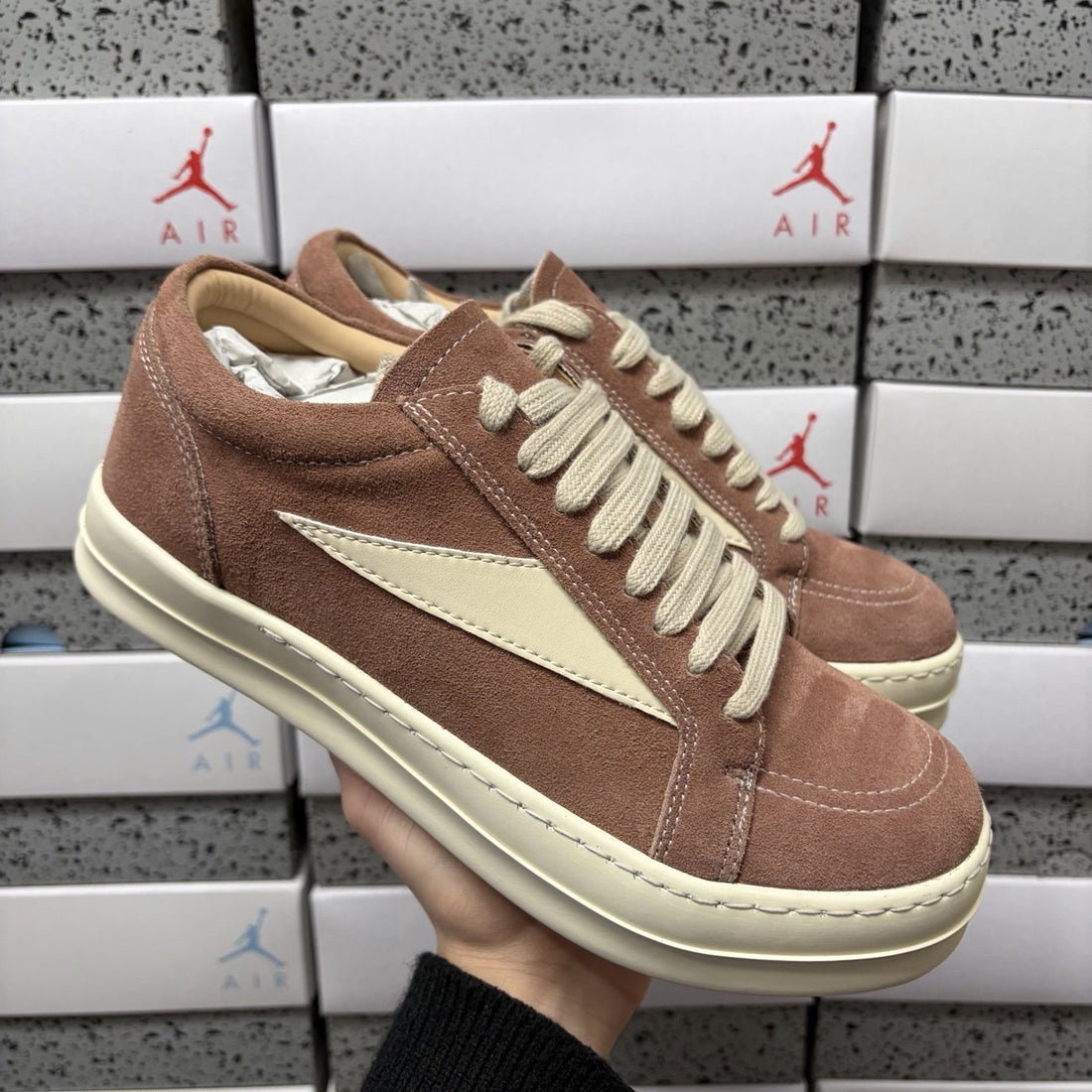 Rick Owens Vintage Low Terracotta Suede