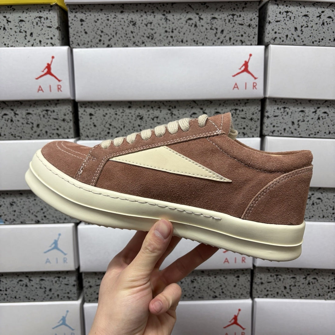 Rick Owens Vintage Low Terracotta Suede