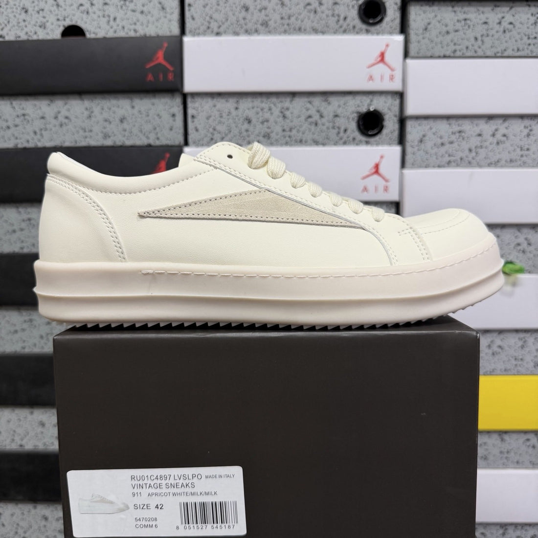 Rick Owens Vintage Low White Leather