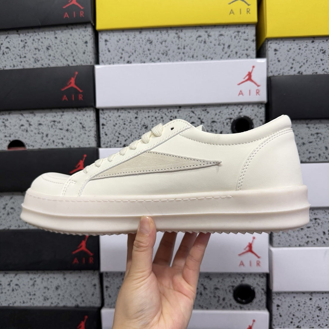 Rick Owens Vintage Low White Leather