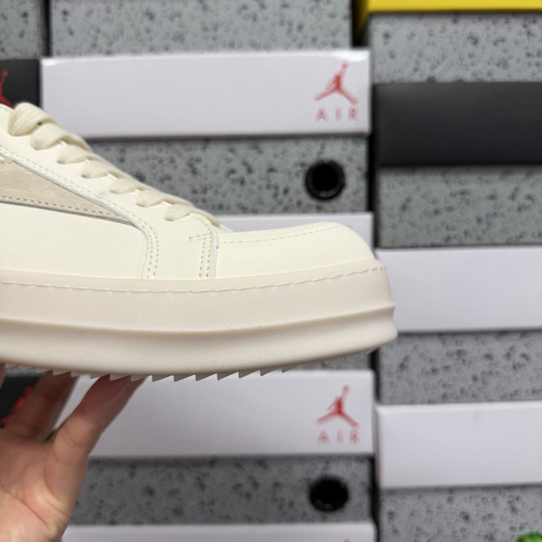 Rick Owens Vintage Low White Leather
